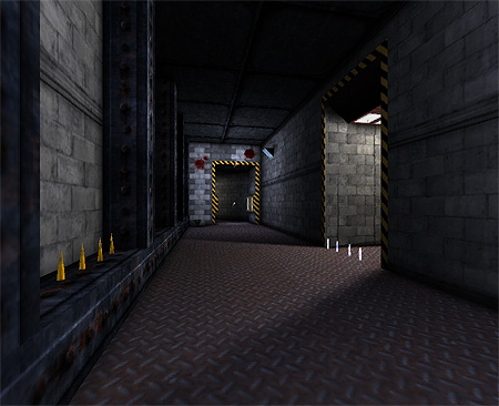 IMHO, I think these blood effects should only be done on walls and ceilings, not floors because a player often uses seeing blood effects to notify the trail of his/her enemy. Normally blood doesnt spatter onto walls & ceilings
