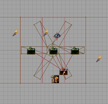 The Triggers' Height should be rather large, compared to the Radius.