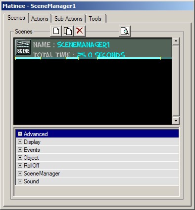 The Scene tab